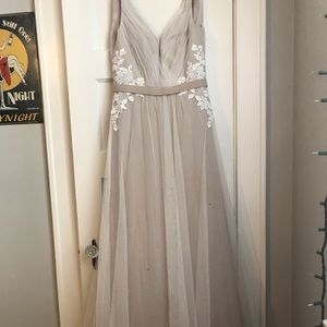 Taupe Bridesmaids dress